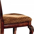 Pemberly Row Side Chair Set of 2 with Diamond Pattern and Crown Top in Brown