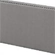 Pemberly Row Queen Bed with Fabric Upholstery and Nailhead Trim in Gray