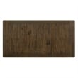Pemberly Row Dining Table with 2 Drawers and Tapered Legs in Brown and White