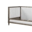 Pemberly Row Composite Wood Daybed with Fabric Upholstery & Carvings in Brown