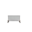 Pemberly Row Vanity Desk with 5 Drawers and Scalloped Carved Design in Off White