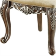 Pemberly Row Classic Upholstered Armchair with Crown Top Back in Brown