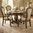 Pemberly Row Classic Upholstered Armchair with Crown Top Back in Brown