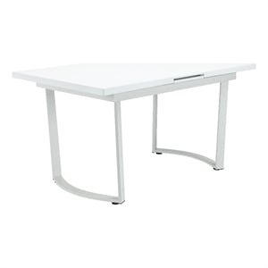 Pemberly Row 72&quot Rectangular Dining Table with 12&quot Leaf Extension in White