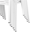 Pemberly Row 6 Piece Outdoor Chair Set with Woven Rope Backs in White