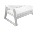 Pemberly Row 57 Inch Outdoor Sofa with Fade Resistant Cushions in White