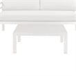 Pemberly Row 4 Piece Aluminum Outdoor Sofa Set with Fabric Cushions in White