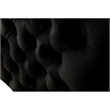 Pemberly Row 73 Inch Nailhead Trim Sofa with Pocket Coil Springs in Black Velvet