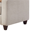 Pemberly Row 79 Inch Sofa with 4 Accent Pillows and Welt Trim Details in Beige