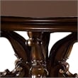 Pemberly Row 60 Inch Round Dining Table with Pedestal Base in Cherry Brown