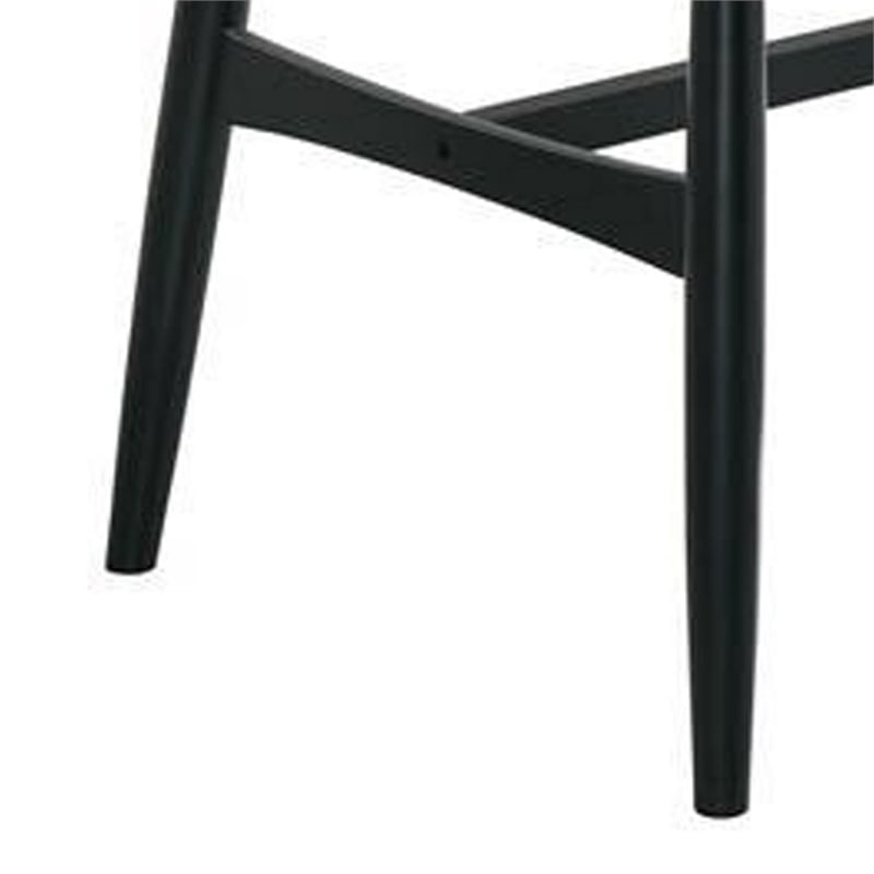 Pemberly Row 72 Inch Two Tone Dining Table with Black Trestle Base in Oak Brown