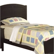 Pemberly Row Full Bed with Arched Headboard and Footboard in Jet Black