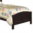 Pemberly Row Full Bed with Arched Headboard and Footboard in Jet Black