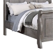 Pemberly Row King Sleigh Bed with Tri Panel Molded Trim in Oak Gray