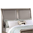 Pemberly Row California King Bed w/ Sleigh Headboard & Molded Footboard in Gold