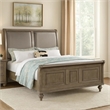 Pemberly Row California King Bed w/ Sleigh Headboard & Molded Footboard in Gold