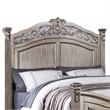 Pemberly Row California King Bed with Leaf Carvings & Scroll Molding in Gold