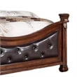 Pemberly Row California King Bed with Tufted Faux Leather Headboard
