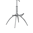 Pemberly Row Set of 2 Adjustable Height Swivel Barstools in Gray Faux Leather