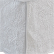 Pemberly Row Paisley Quilted King Bed Skirt with 18 Inch Cotton Drop in Ivory