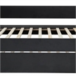 Pemberly Row Daybed with Pull Out Trundle and Nailhead Trim in Black Velvet