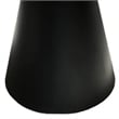 Pemberly Row 49 Inch Round Dining Table with Black Pedestal Base in Walnut