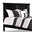 Pemberly Row Queen Bed with Classic Panel Design and Molded Trim in Black
