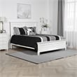 Pemberly Row Queen Size Bed with Classic Panel Design & Molded Details in White