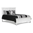 Pemberly Row Queen Size Bed with Classic Panel Design & Molded Details in White