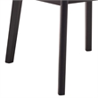 Pemberly Row Set of 2 Side Dining Chairs w/ Brown Microfiber Upholstery in Black