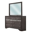 Pemberly Row 4Pc Queen Bedroom Set w/ Storage Footboard & Silver Accents in Gray