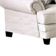 Pemberly Row 2 Pc Sofa & Loveseat Set with 9 Accent Pillows in Ivory Faux Linen