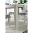 Pemberly Row Acacia Wood Dining Table with Tapered Legs and 18
