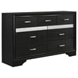 Pemberly Row 4 Pc Full Bedroom Set with Storage Footboard & LED Accents in Black