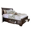 Pemberly Row 4Pc King Bedroom Set with Sleigh Headboard & USB Nightstand