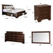 Pemberly Row 4Pc Queen Bedroom Set with Sleigh Headboard & USB Nightstand