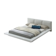 Pemberly Row 4Pc Queen Bedroom Set with USB Nightstand & Dresser Mirror in White