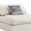 Pemberly Row Upholstered Armless Chair with Loose Cushion Seat & Small Feet