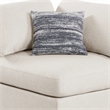 Pemberly Row Upholstered Corner Chair w/ Loose Cushion Seat & Small Feet - Beige