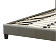 Pemberly Row 5Pc Queen Bedroom Set with Tufted Headboard & Gold Accents in Brown