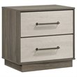 Pemberly Row 4 Pc Queen Bedroom Set with Bookcase Headboard in Oak Gray & Brown