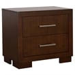 Pemberly Row 5 Piece Queen Bedroom Set with LED Bookcase Headboard in Dark Brown