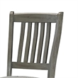 Pemberly Row Set of 2 Counter Height Chairs with Slat Back & Fabric Seat in Gray