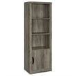 Pemberly Row TV Entertainment Console w/ 2 Media Towers & 8 Compartments in Gray