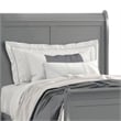 Pemberly Row Full Sleigh Bed with Panel Headboard and Bracket Feet in Light Gray