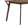 Pemberly Row 59 Inch Rectangular Dining Table with Angled Legs in Walnut Brown