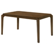 Pemberly Row 59 Inch Rectangular Dining Table with Tapered Legs in Dark Brown