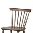 Pemberly Row Set of 2 Spindle Back Side Chairs with Molded Seat in Walnut Brown