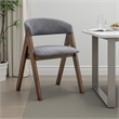 Pemberly Row Set of 2 Side Dining Chairs w/ Faux Leather & Metal Frame in Black