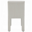 Pemberly Row Set of 2 Side Chairs with Tufted Backrest and Boucle Seat in White